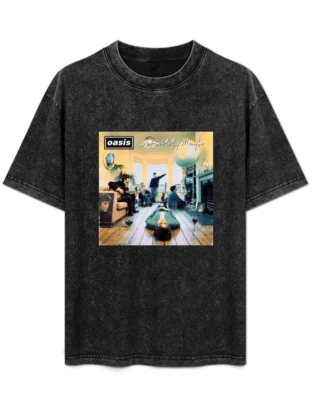 Oasis Definitely Maybe Album Cover Graphic T-Shirt