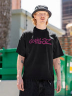 Gorillaz Purple Logo Graphic T-Shirt