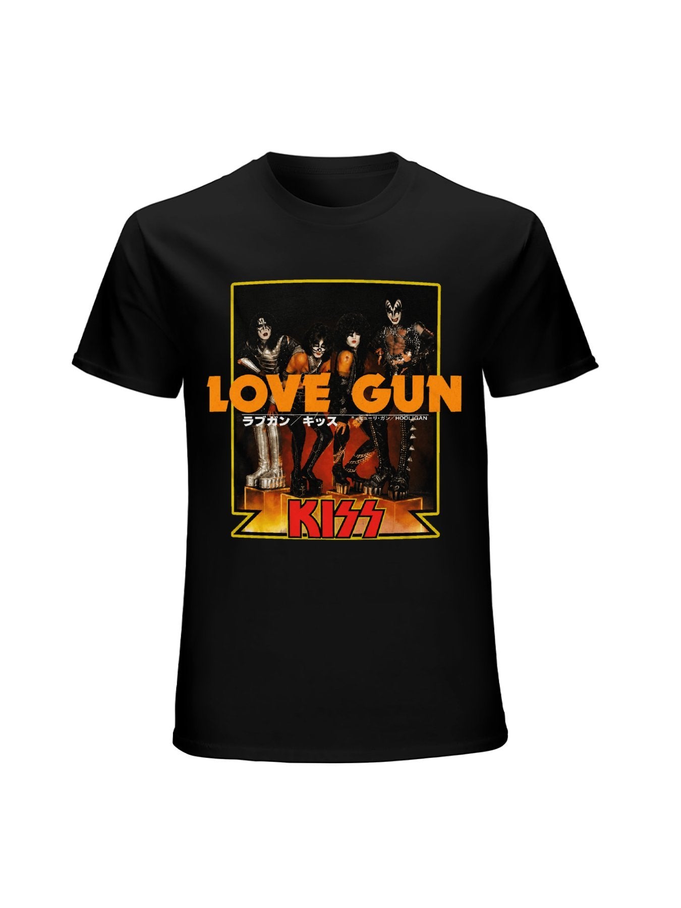 KISS Love Gun Band Photo Graphic T-Shirt