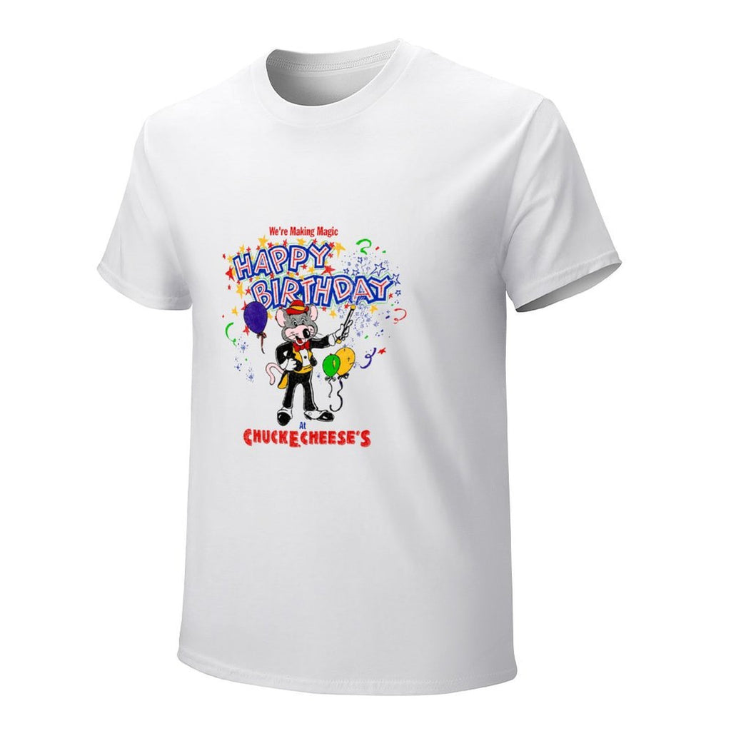 Chuck E. Cheese Happy Birthday Graphic T-Shirt