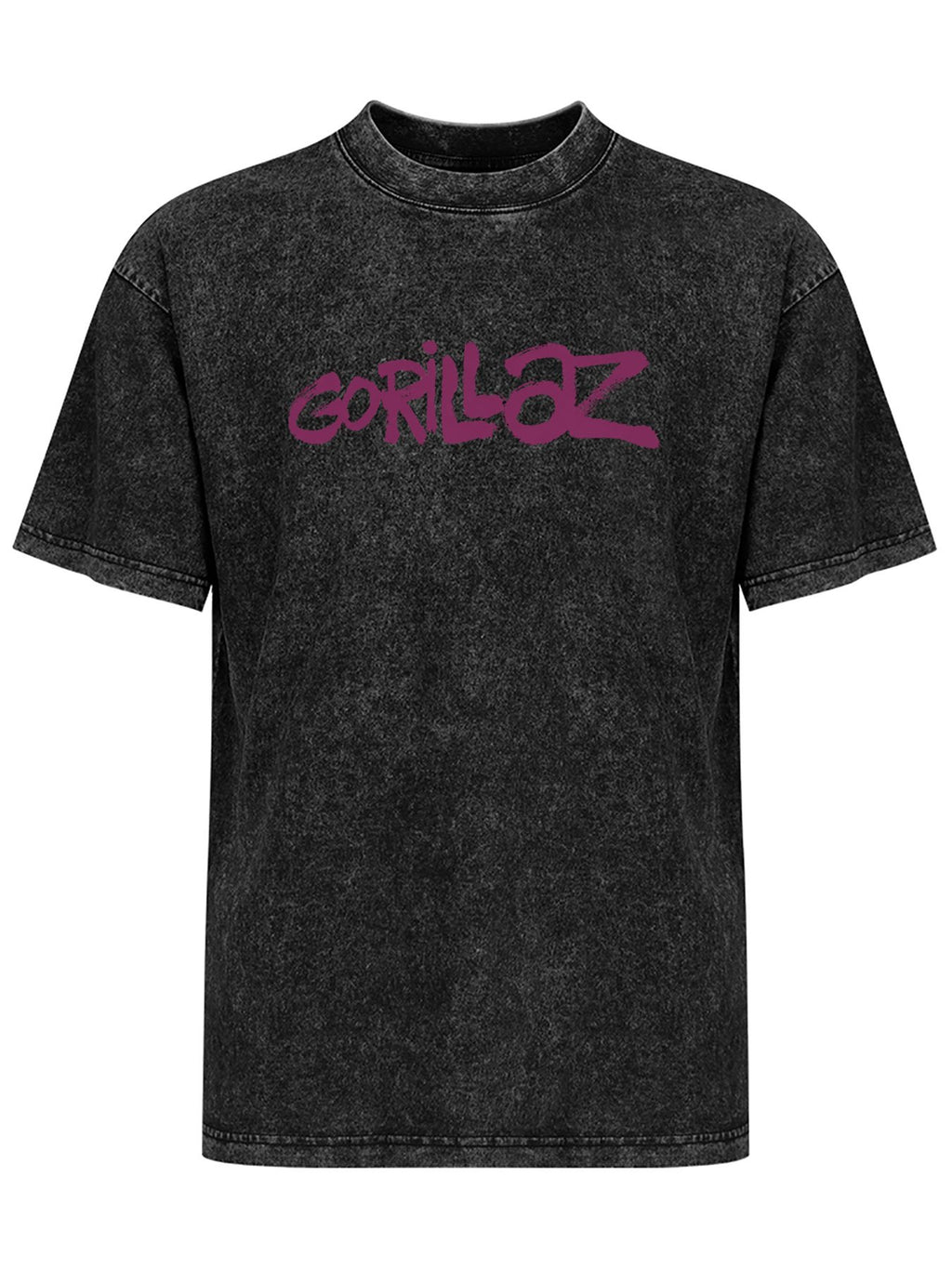Gorillaz Purple Graffiti Logo Graphic T-Shirt