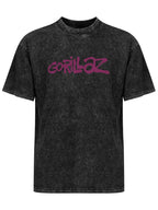 Gorillaz Purple Graffiti Logo Graphic T-Shirt