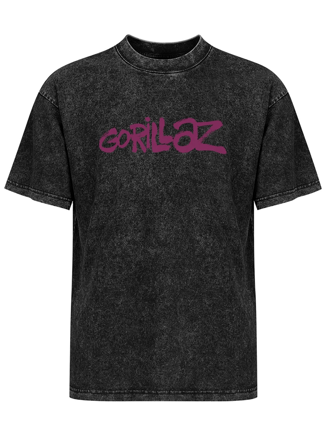 Gorillaz Purple Graffiti Logo Graphic T-Shirt