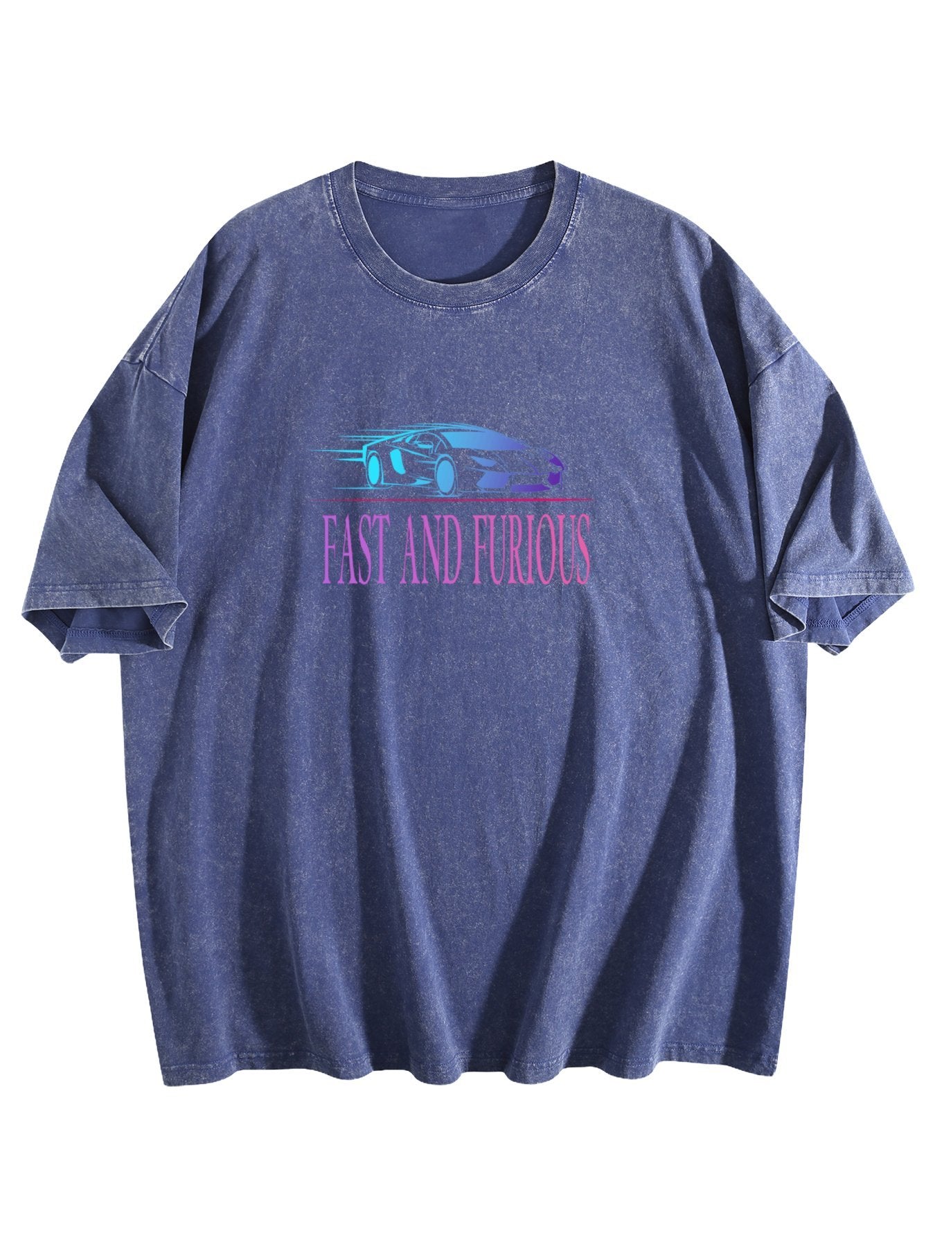 Fast and Furious Car Graphic Washed T-Shirt