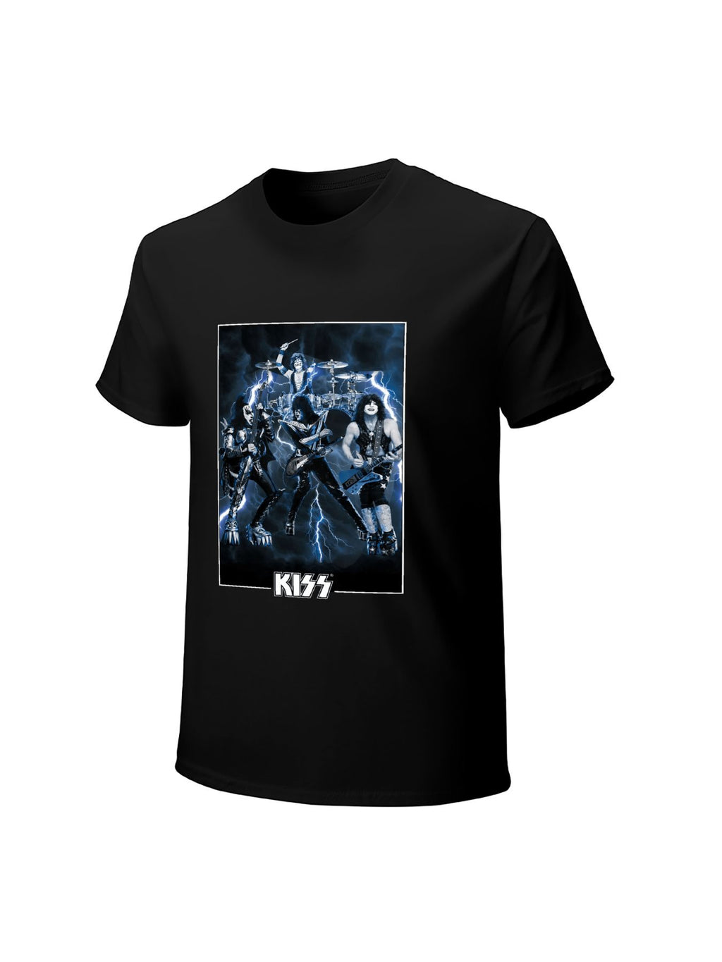 KISS Band Lightning Performance Vintage Rock T-Shirt