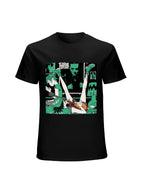 Gorillaz Green Comic Scene Graphic T-Shirt
