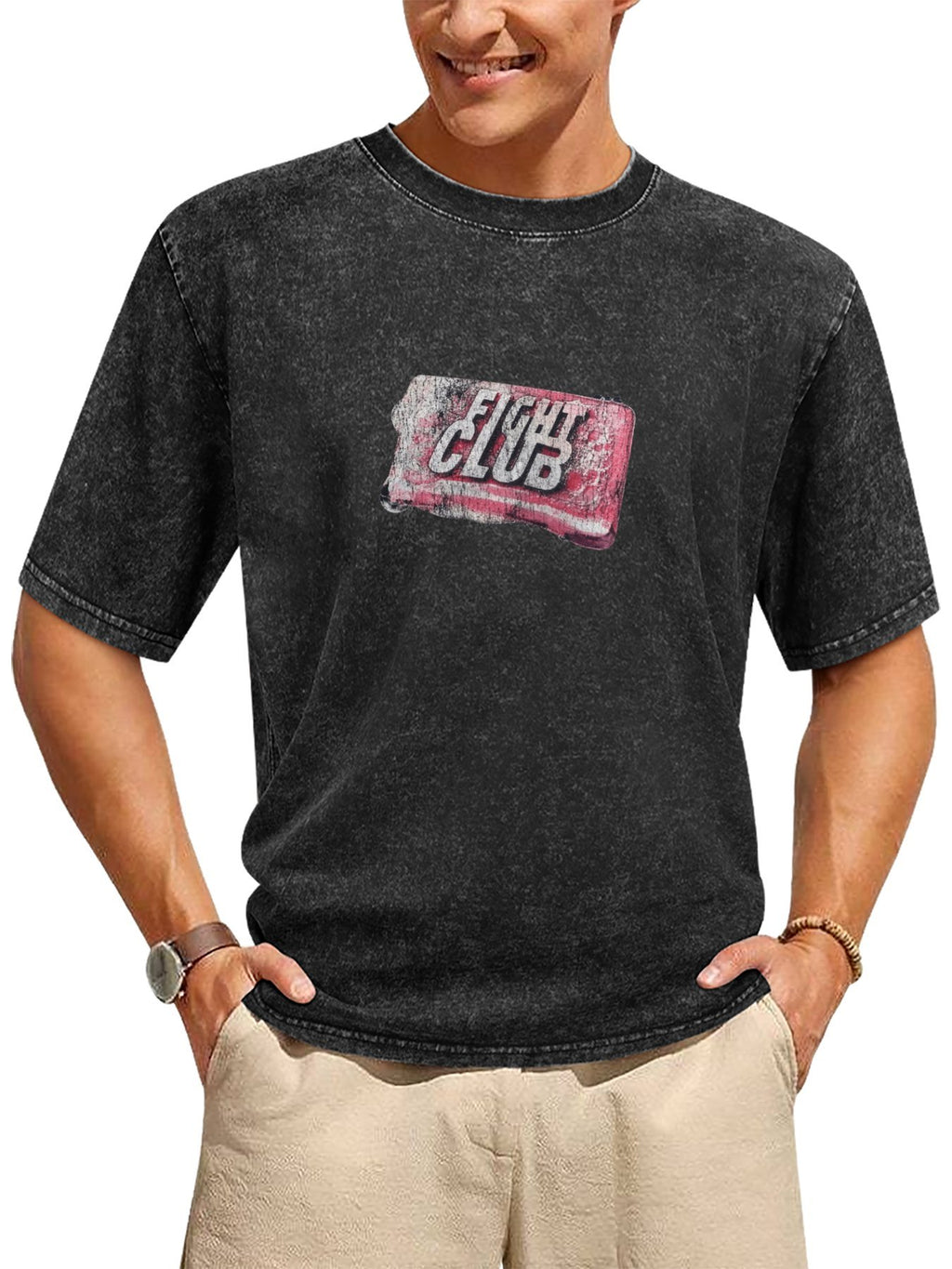Fight Club Soap Bar Graphic Washed T-Shirt