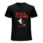 Black Flag Damaged Graphic Black T-Shirt