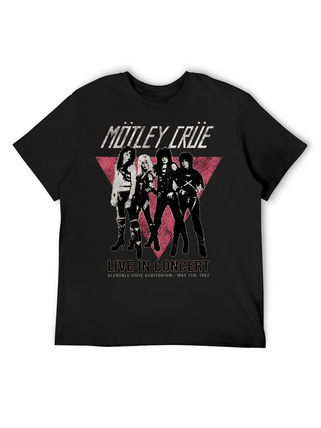 Mötley Crüe Live In Concert Triangle Graphic T-Shirt