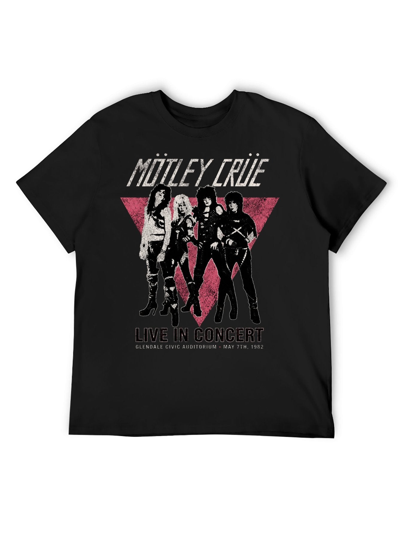 Mötley Crüe Live In Concert Triangle Graphic T-Shirt