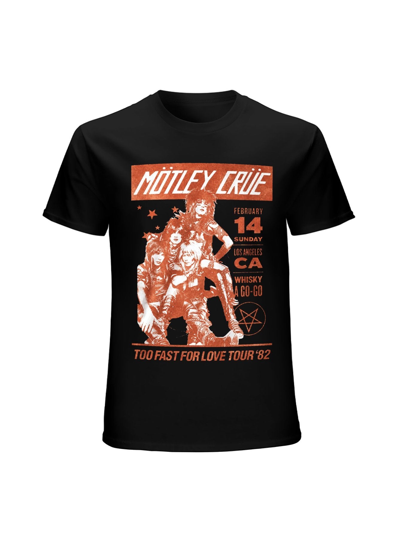Mötley Crüe Too Fast For Love Tour 82 Graphic T-Shirt