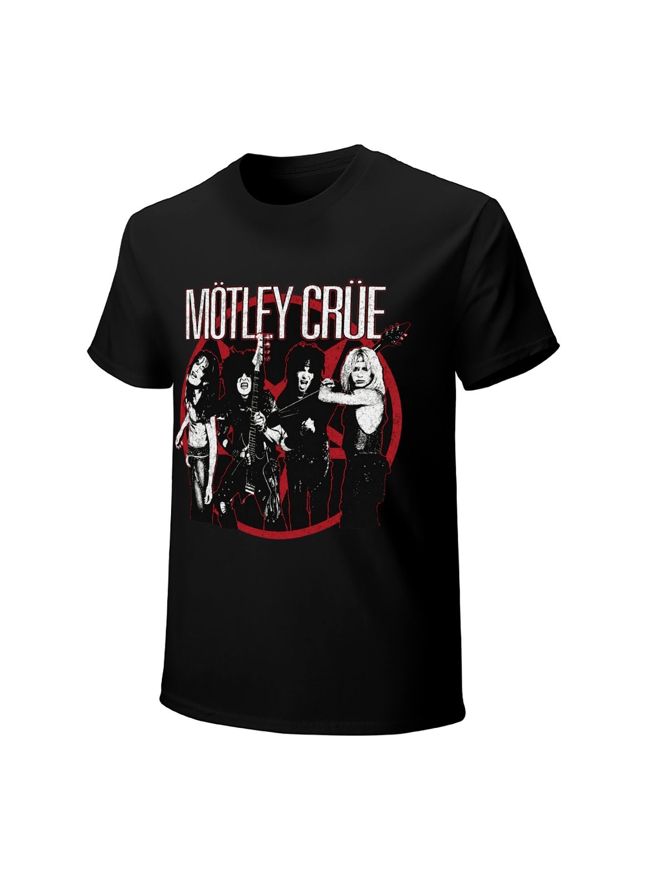 Mötley Crüe Live Band Portrait Graphic T-Shirt