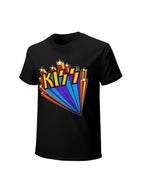 KISS Rainbow Starburst Logo Graphic T-Shirt