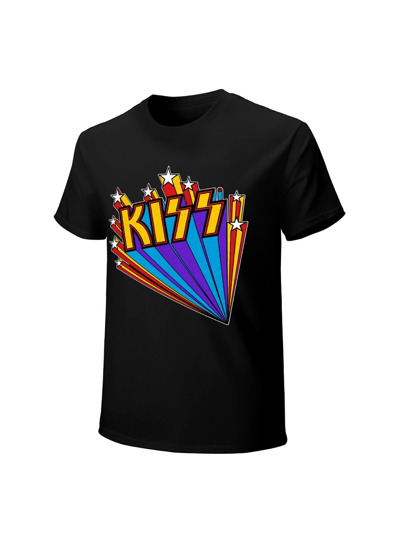 KISS Rainbow Starburst Logo Graphic T-Shirt