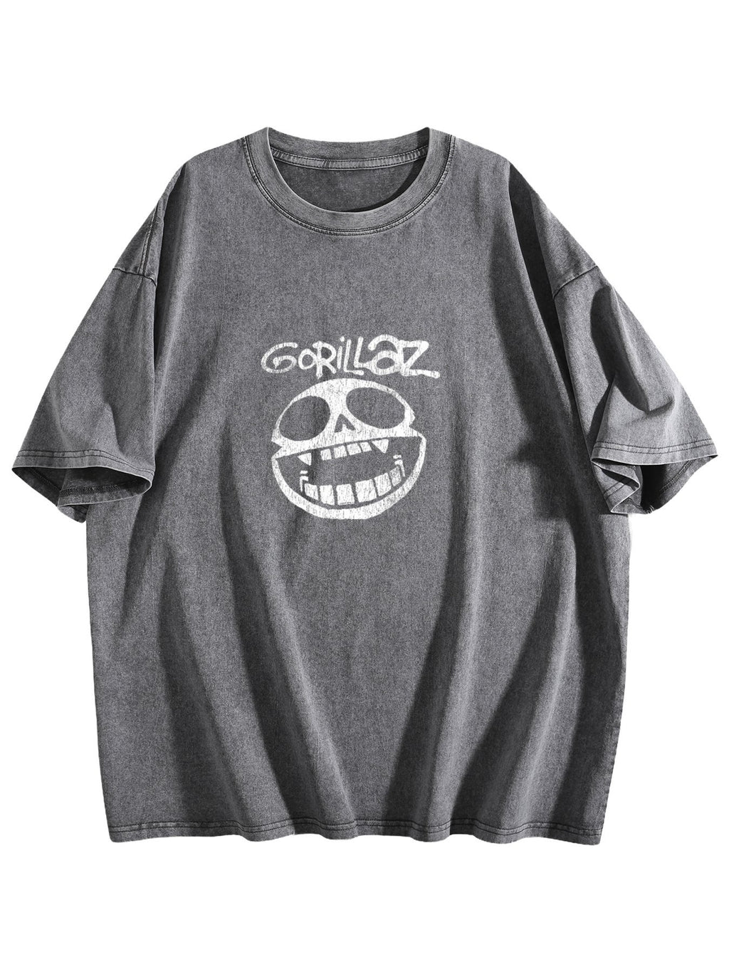 Gorillaz Skull Graphic Washed T-Shirt
