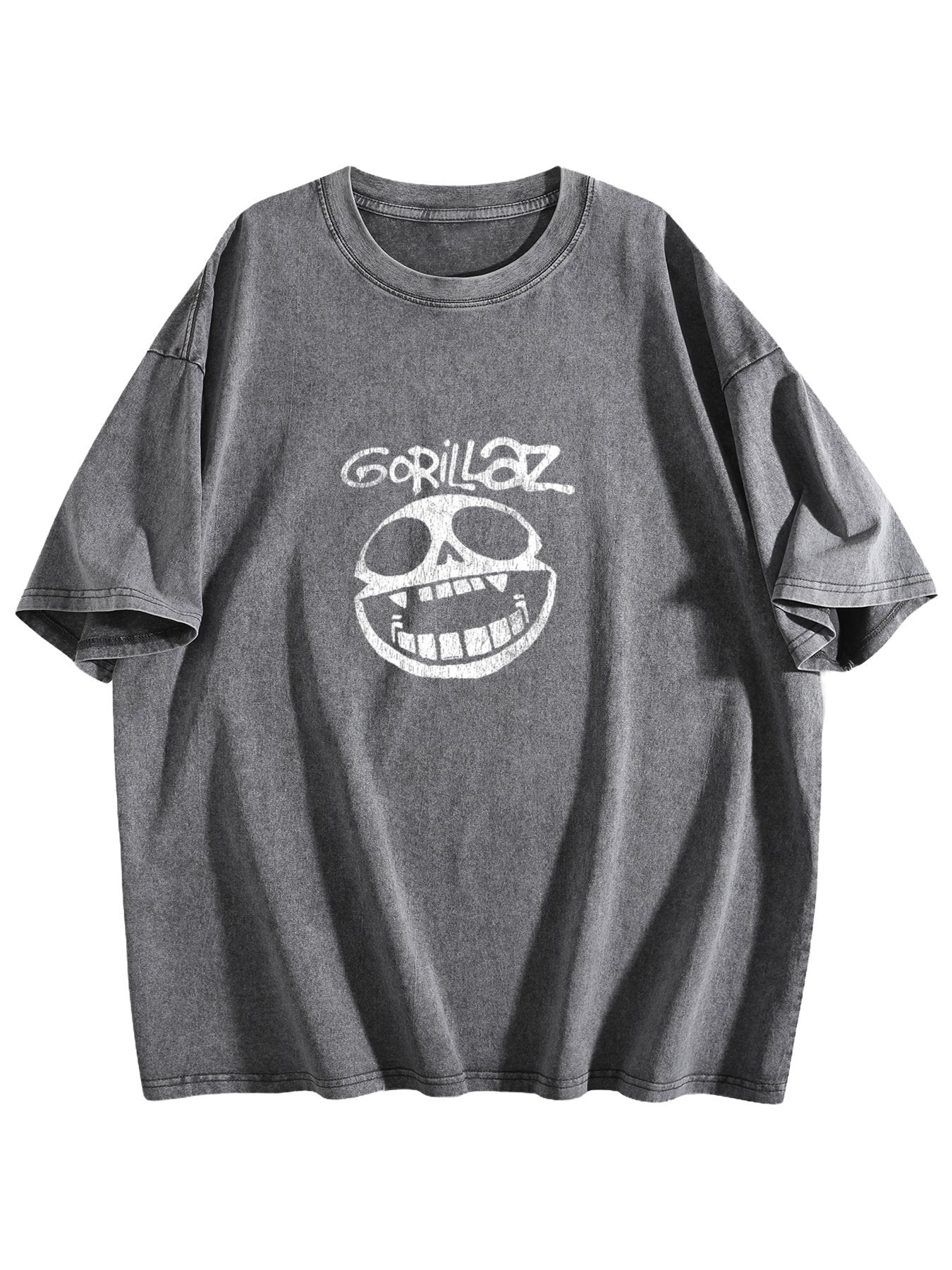 Gorillaz Skull Graphic Washed T-Shirt