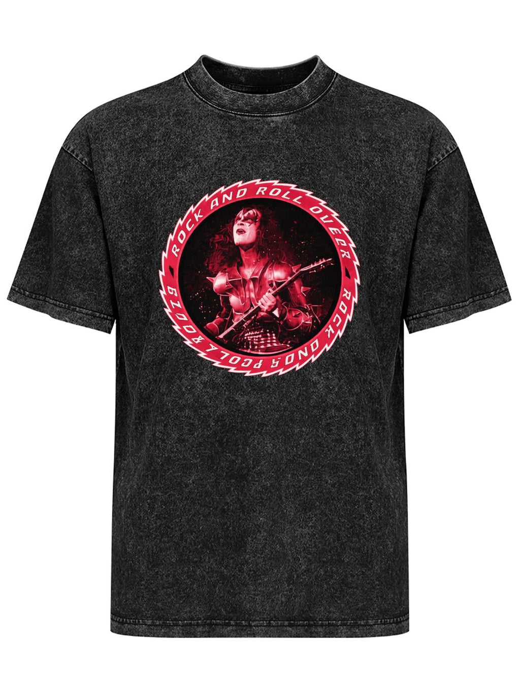 KISS Rock and Roll Over Guitarist Graphic T-Shirt