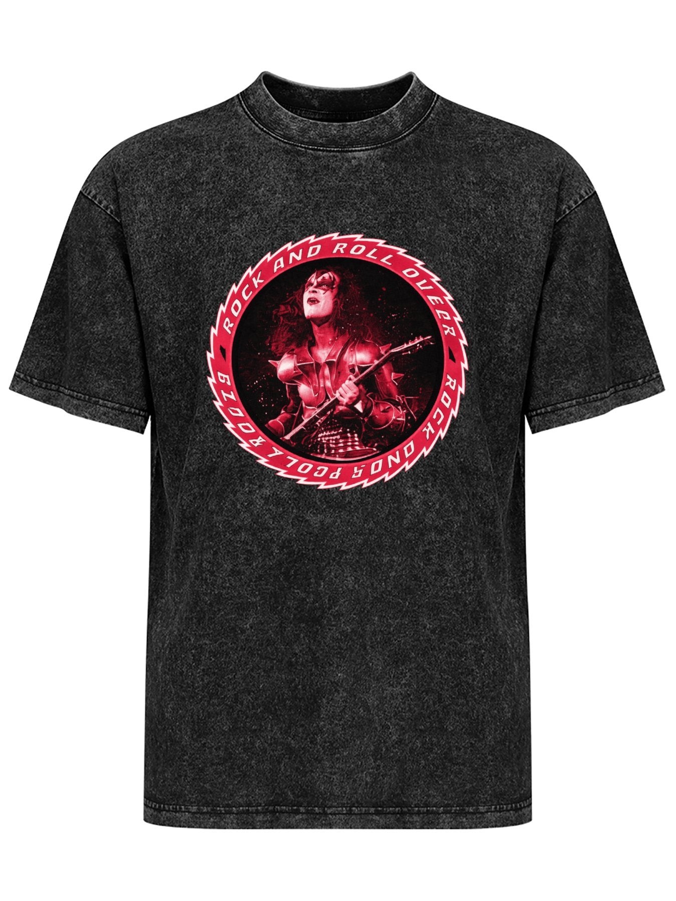 KISS Rock and Roll Over Guitarist Graphic T-Shirt