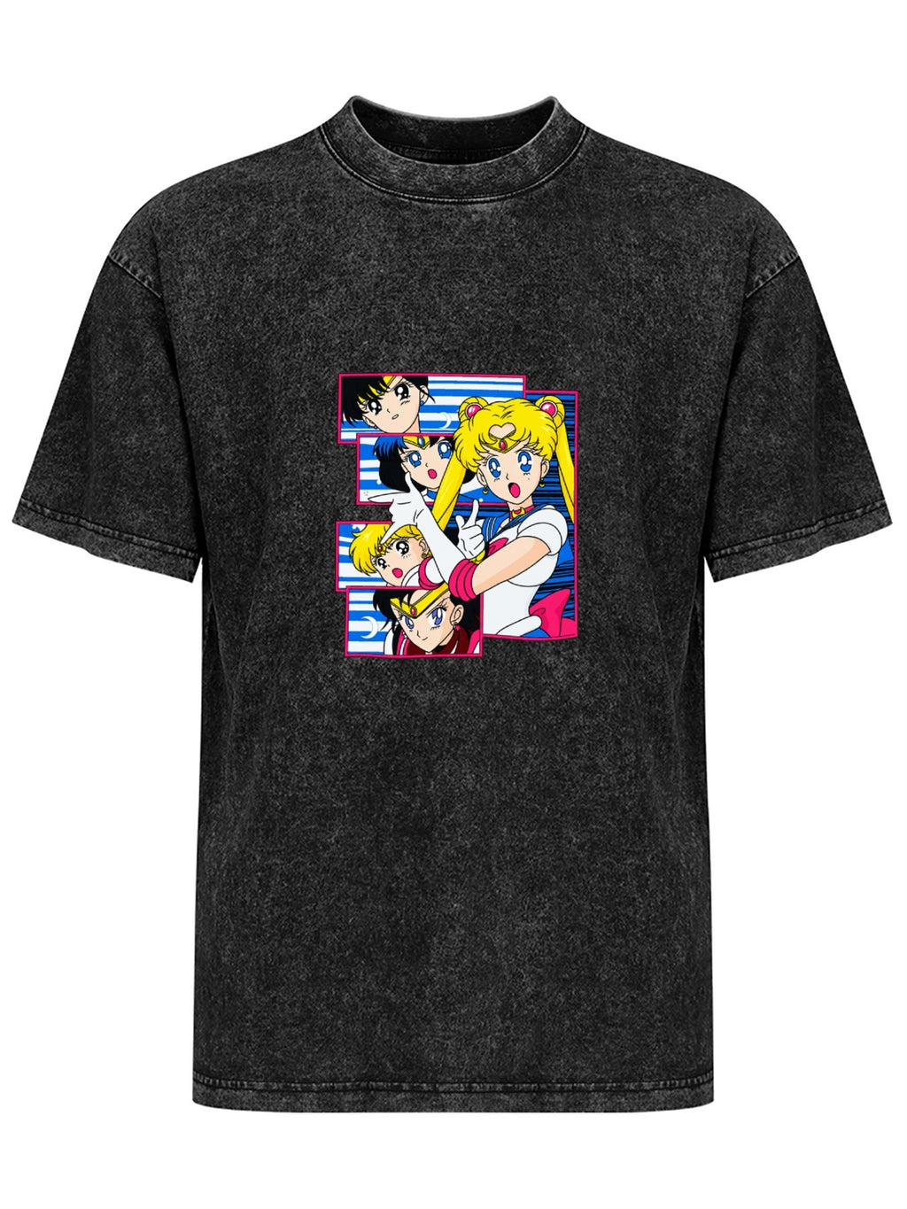 Sailor Moon Washed Anime Graphic T-Shirt