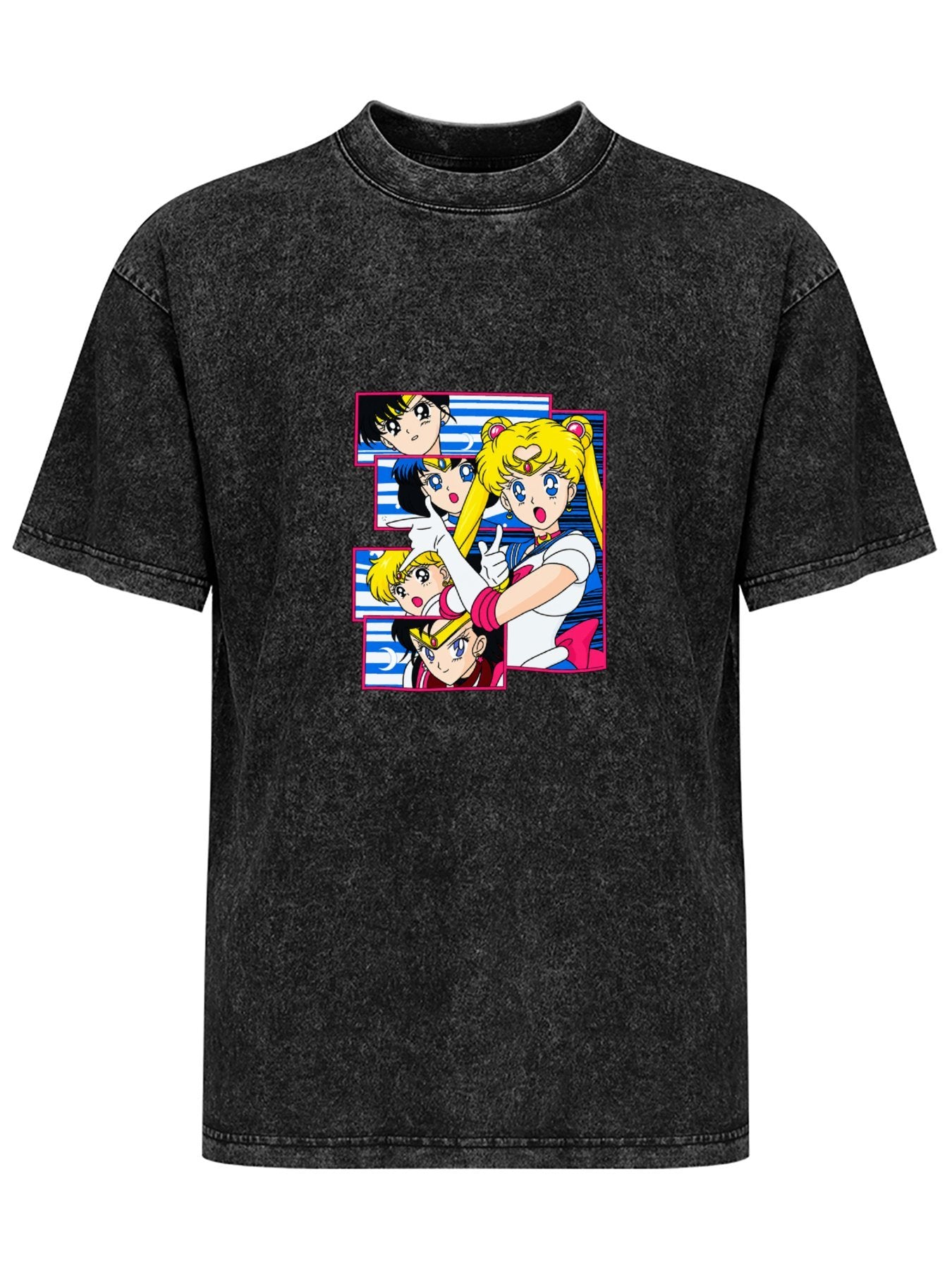 Sailor Moon Washed Anime Graphic T-Shirt