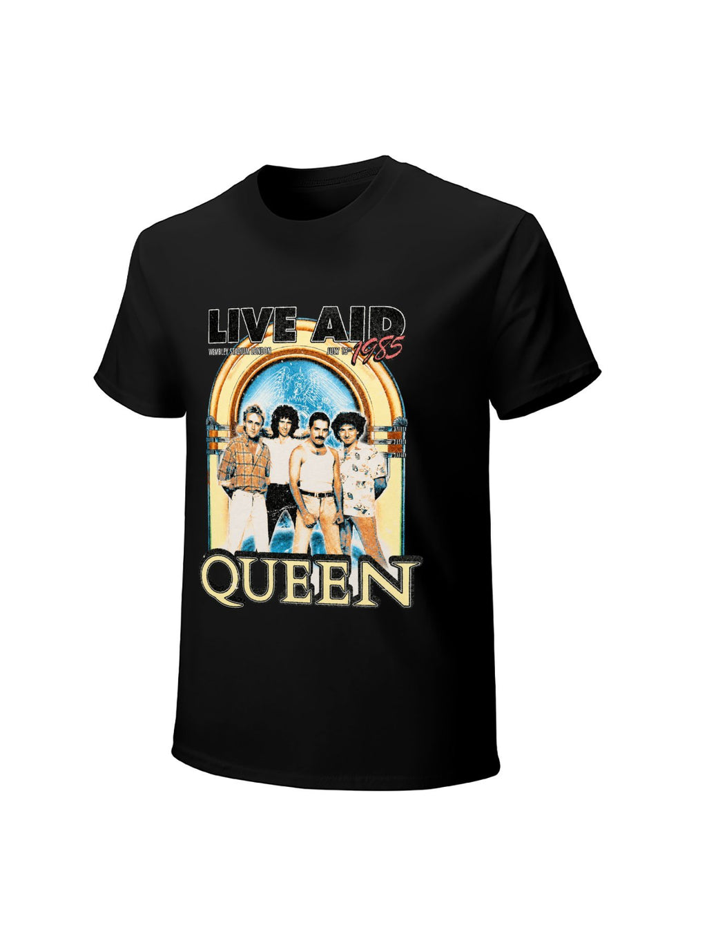 Queen Live Aid 1985 Concert Graphic T-Shirt
