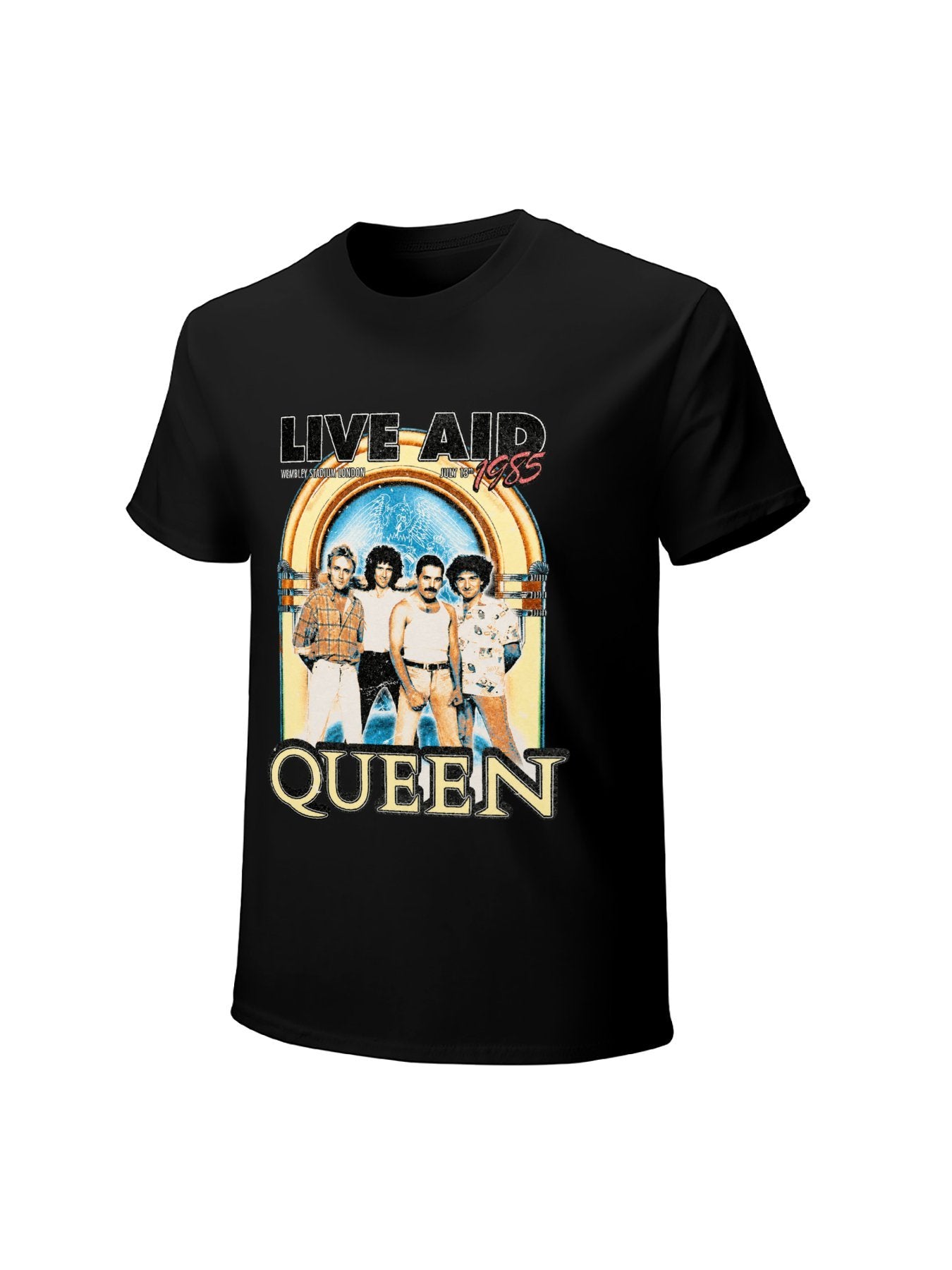 Queen Live Aid 1985 Concert Graphic T-Shirt