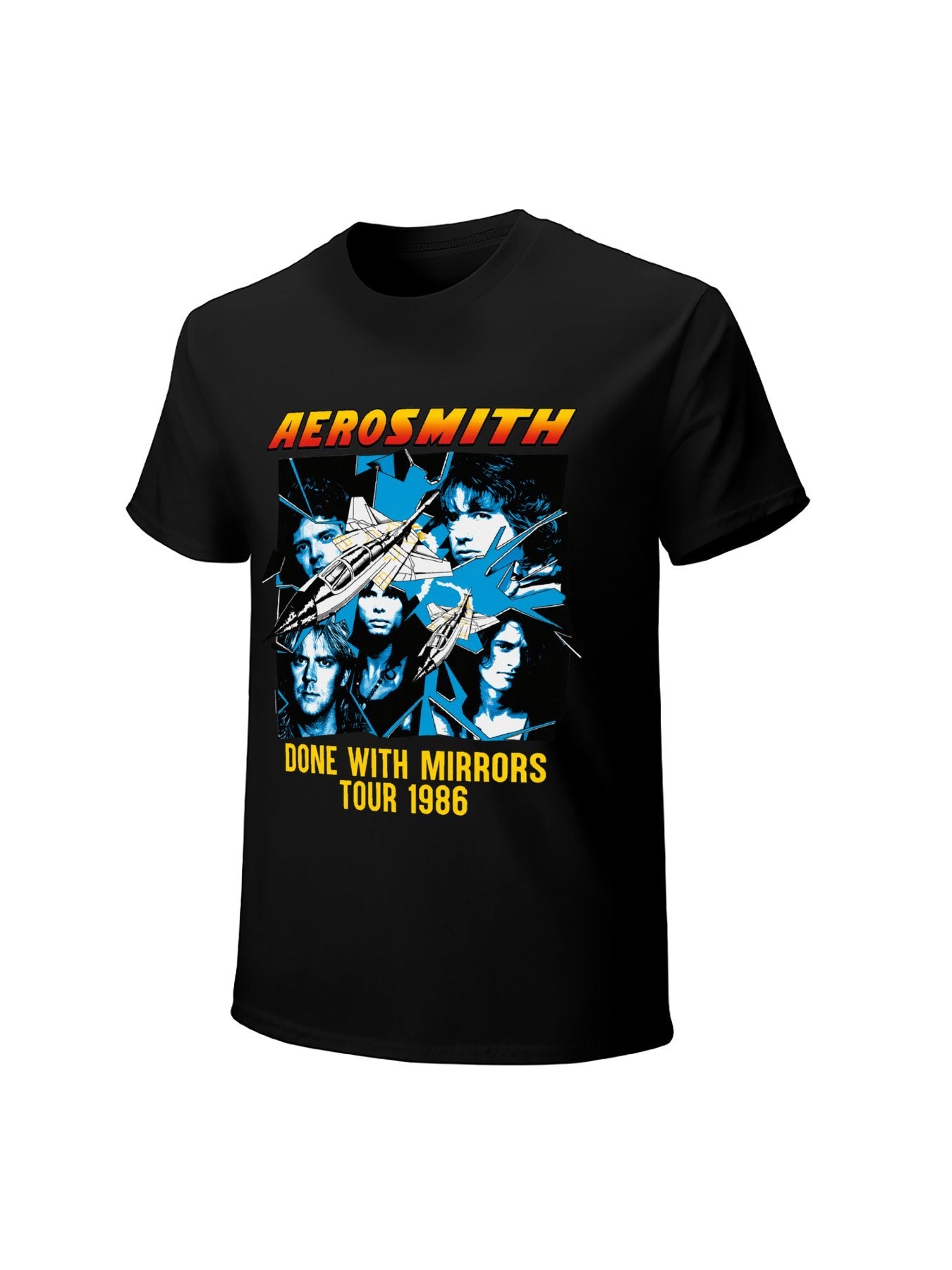 Aerosmith Jet Portrait Vintage Graphic T-Shirt