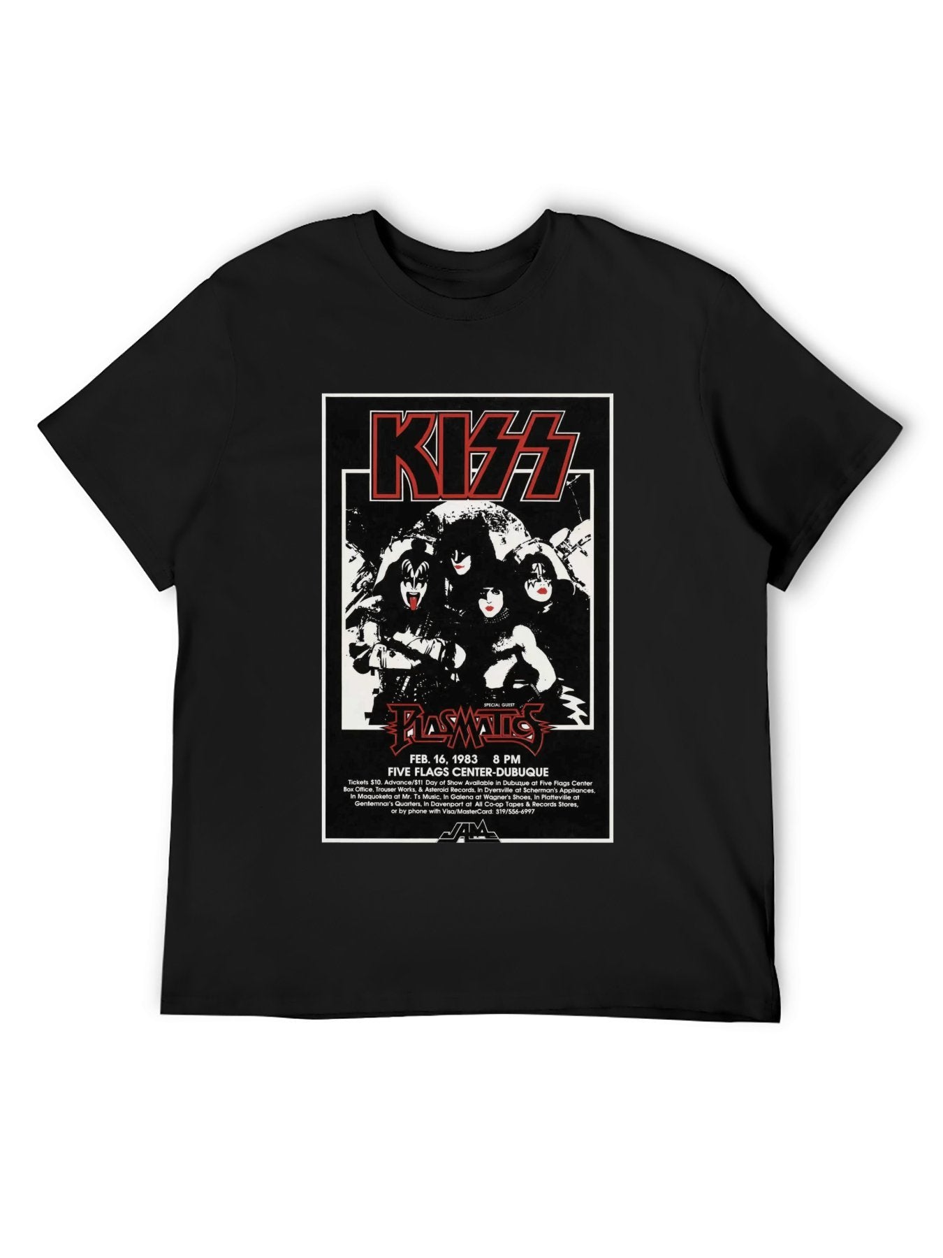 KISS Vintage Concert Poster Classic Rock T-Shirt