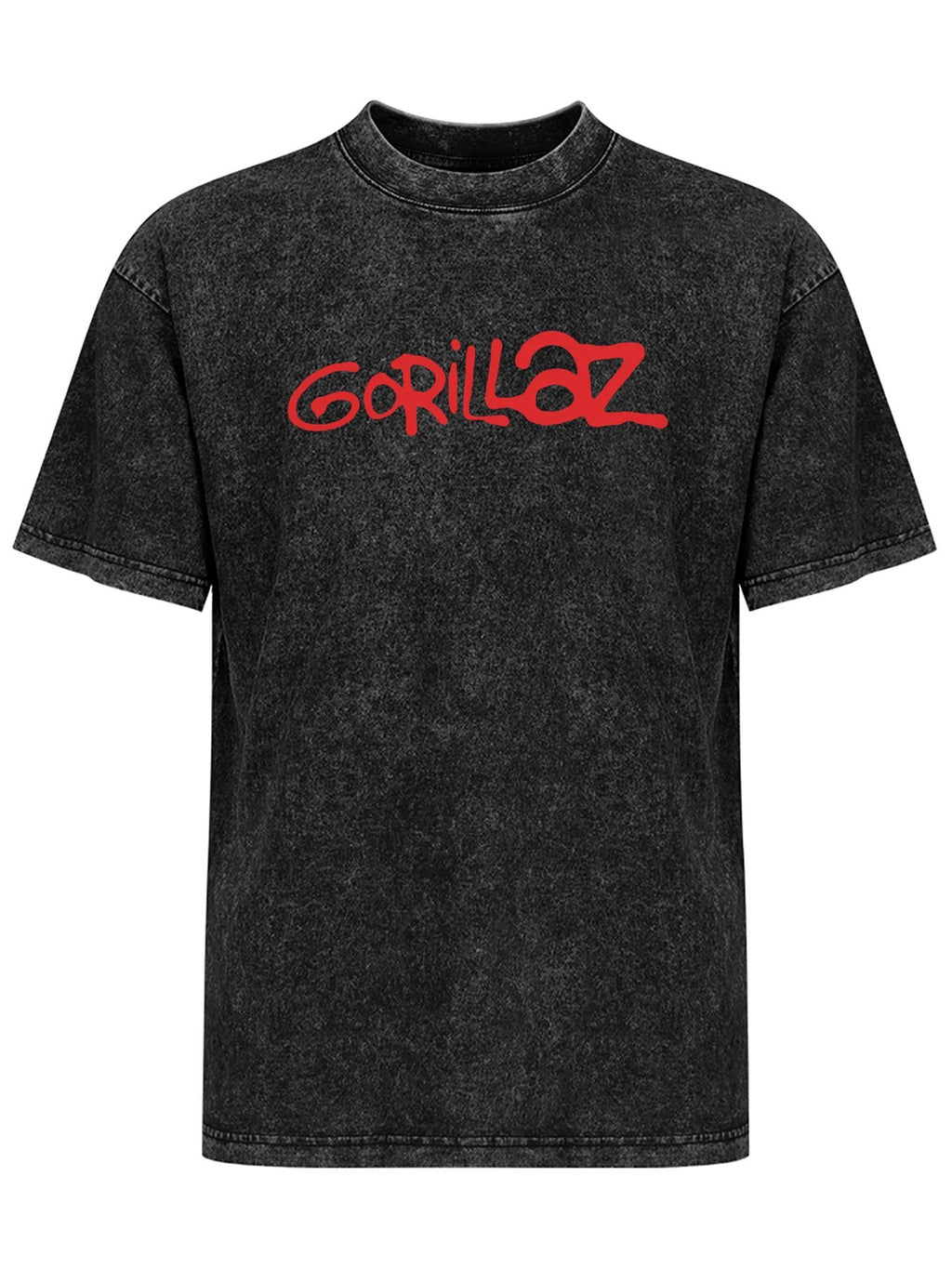 Vintage Washed Gorillaz Red Logo Graphic T-Shirt