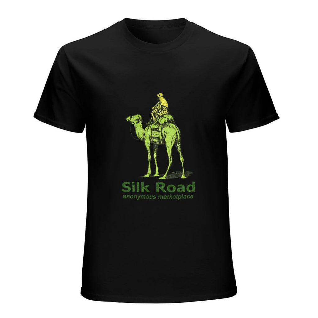 Silk Road Camel Graphic Black T-Shirt