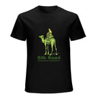 Silk Road Camel Graphic Black T-Shirt