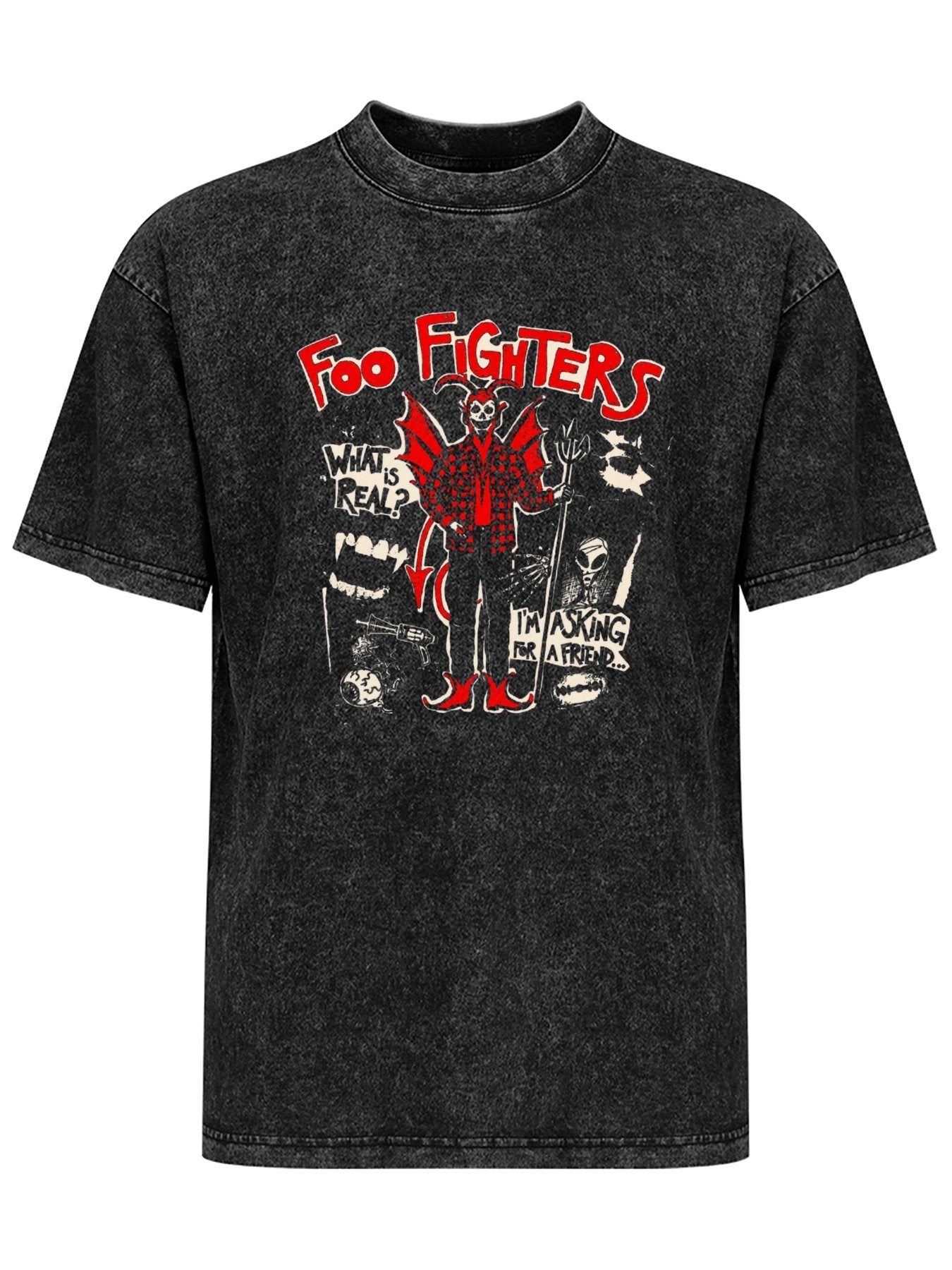 Foo Fighters Devil Character What Is Real Graphic T-Shirt