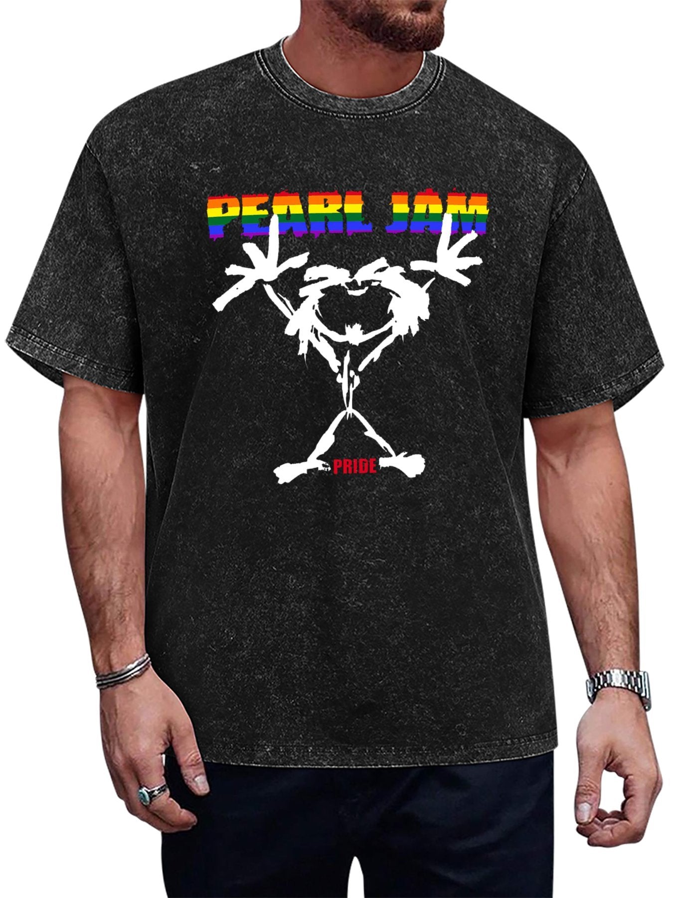 Pearl Jam Pride Rainbow Graphic T-Shirt Main image