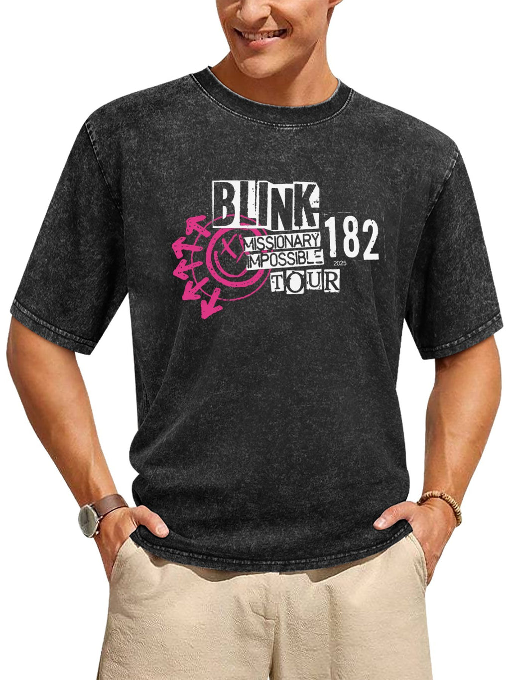Blink-182 Missionary Impossible Tour 2025 Graphic T-Shirt