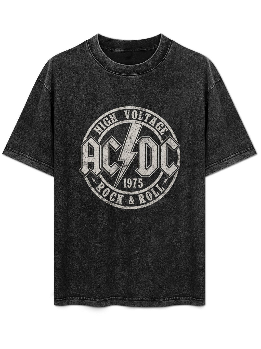 AC/DC High Voltage 1975 Rock & Roll Graphic T-Shirt