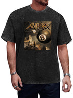Vintage Washed Anthrax 8-Ball Graphic T-Shirt