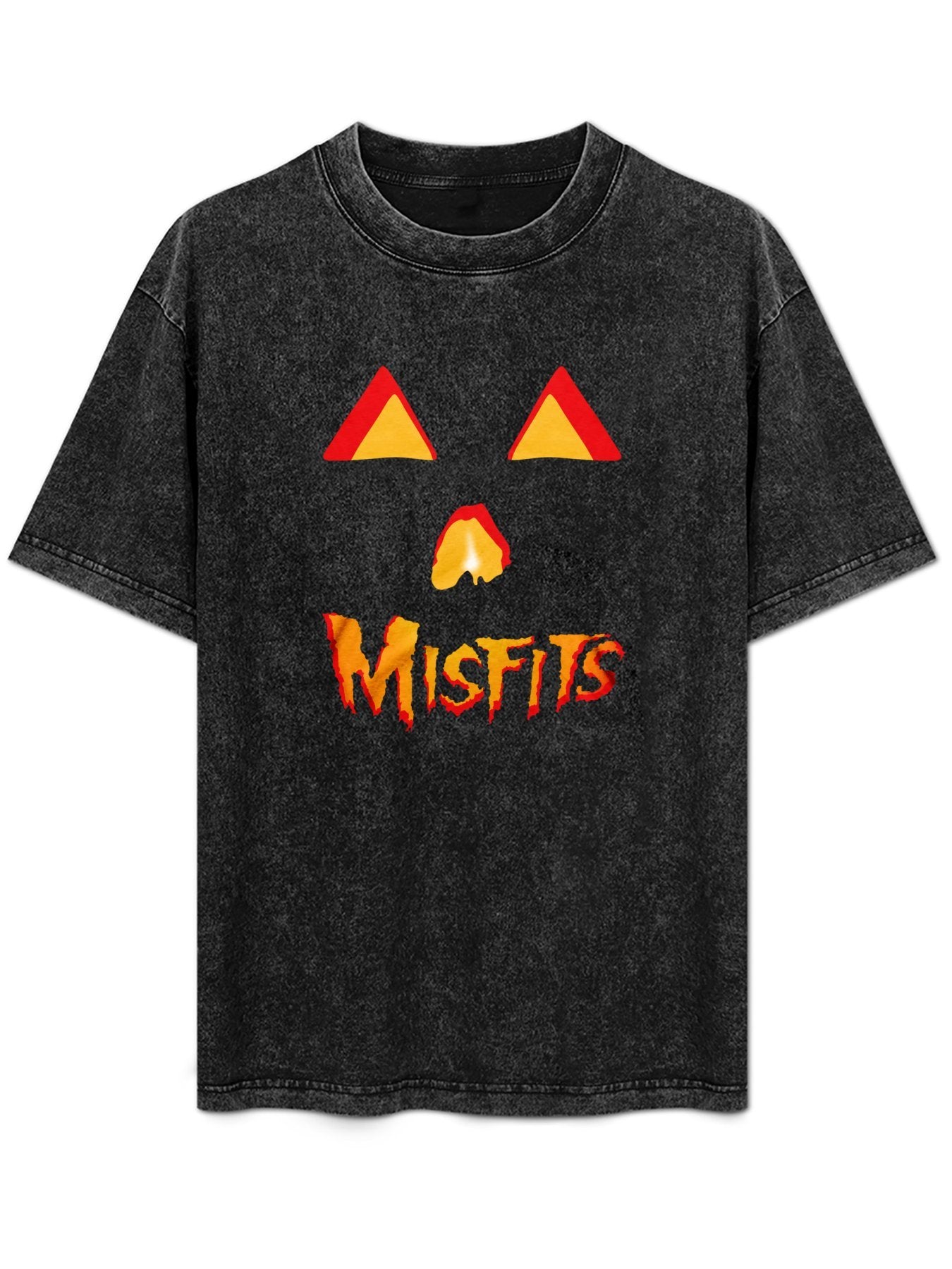 Misfits Halloween Pumpkin Face Graphic T-Shirt
