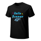 Hallo Summer Graphic Black T-Shirt