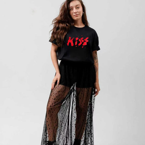KISS Drip Logo Graphic T-Shirt