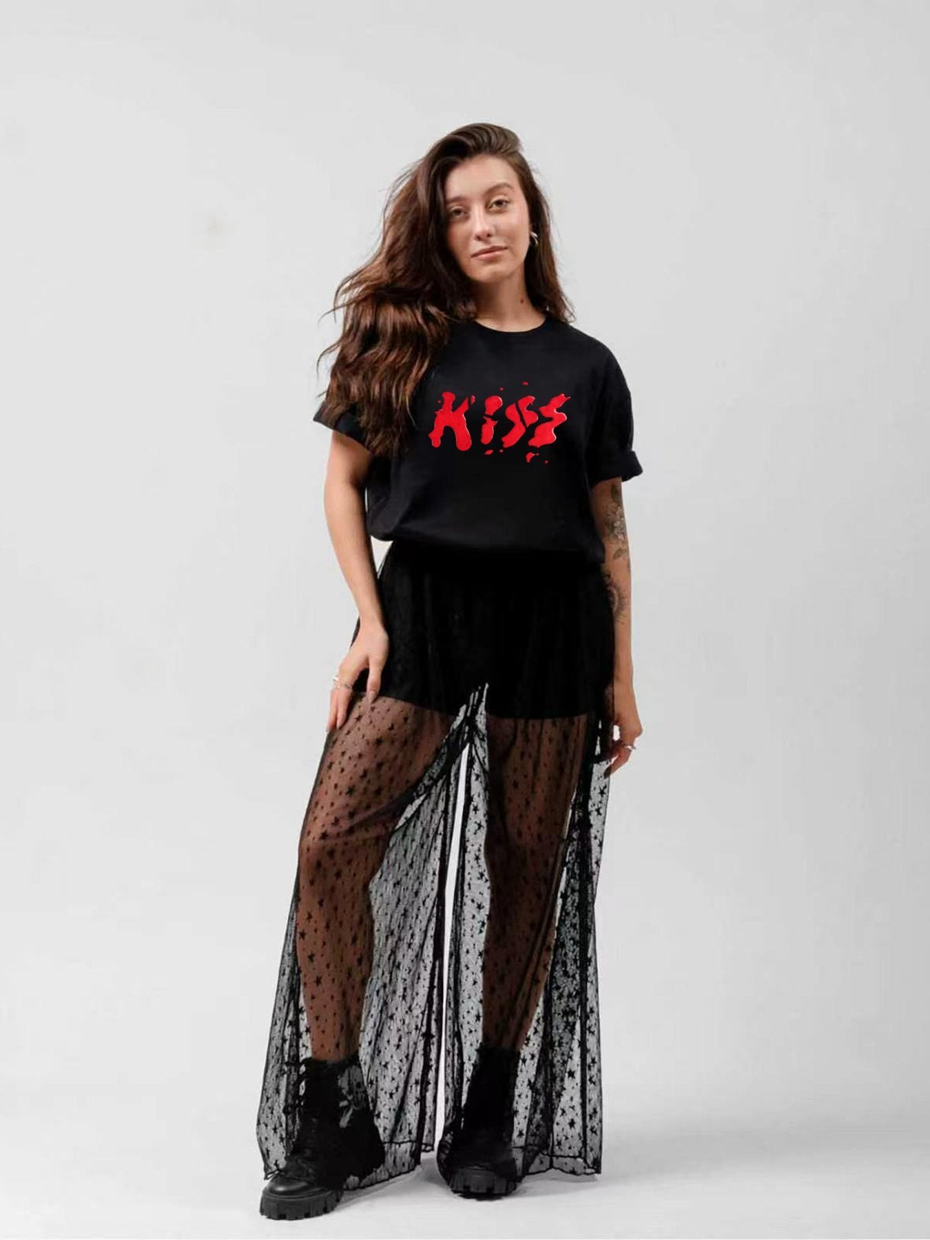 KISS Drip Logo Graphic T-Shirt
