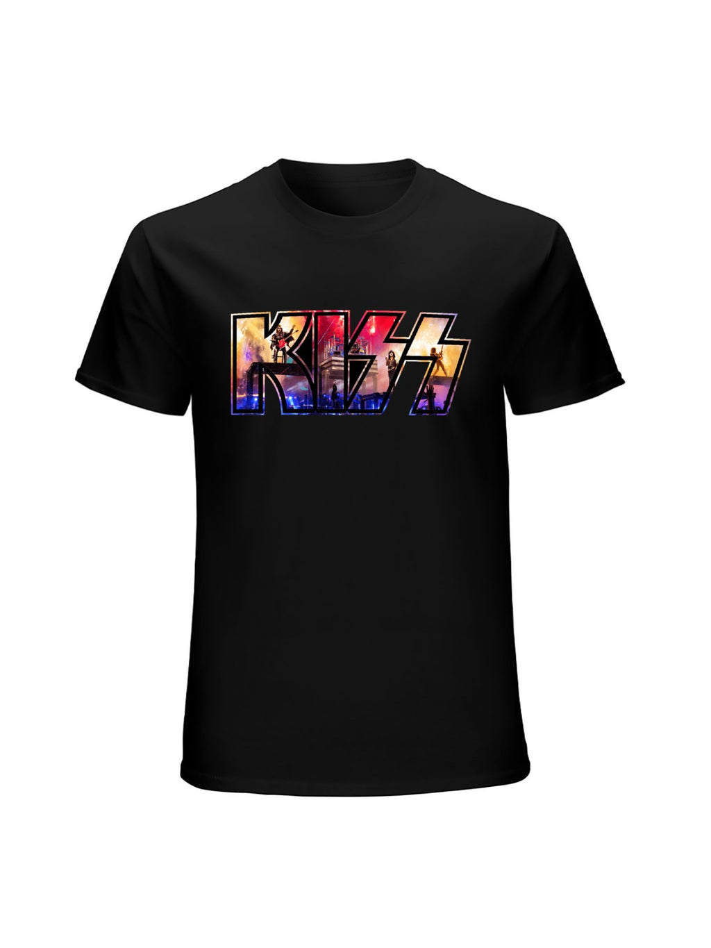 KISS Concert Stage Logo Vintage Rock T-Shirt