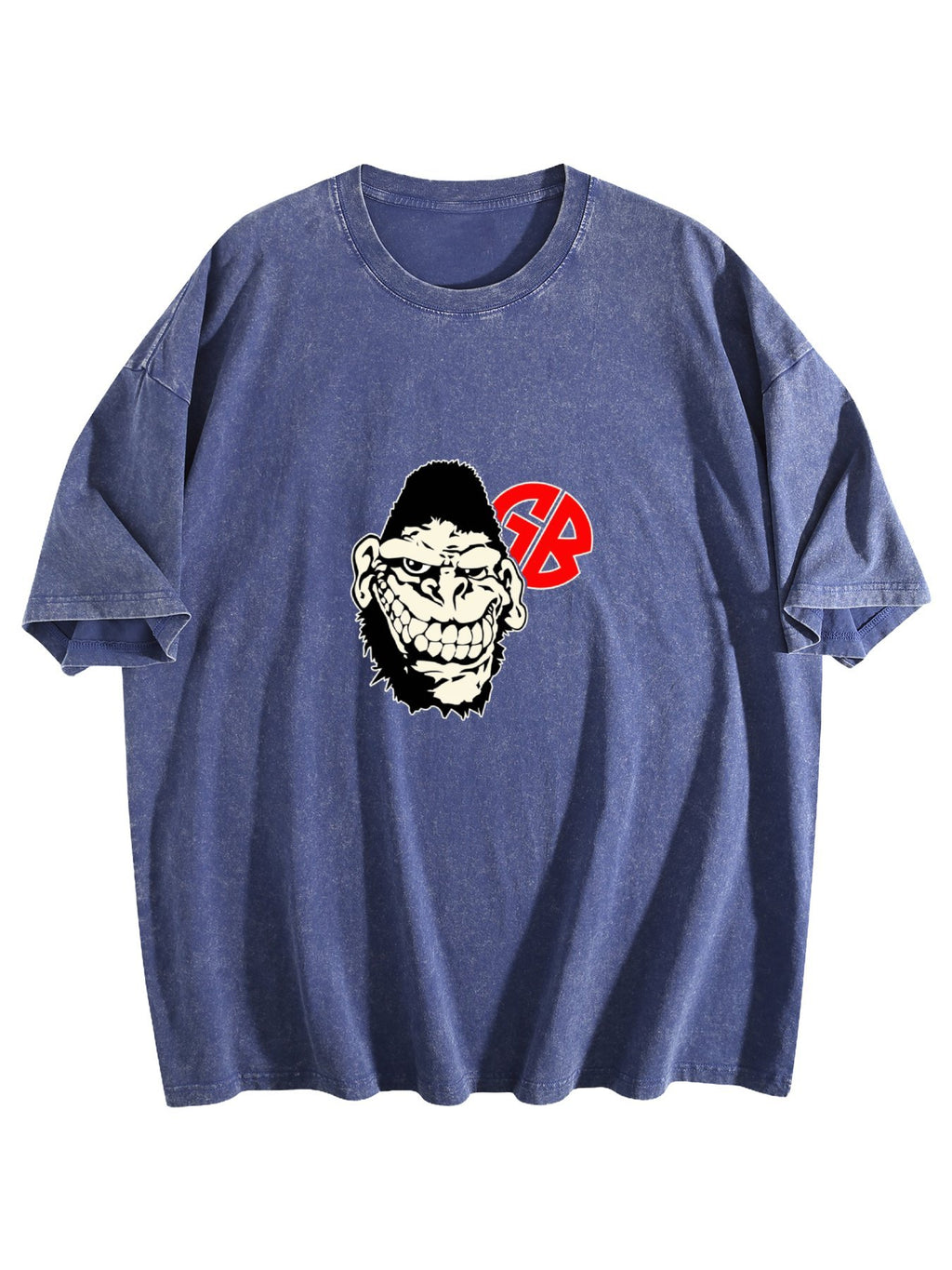 Grinning Gorilla Graphic Washed T-Shirt