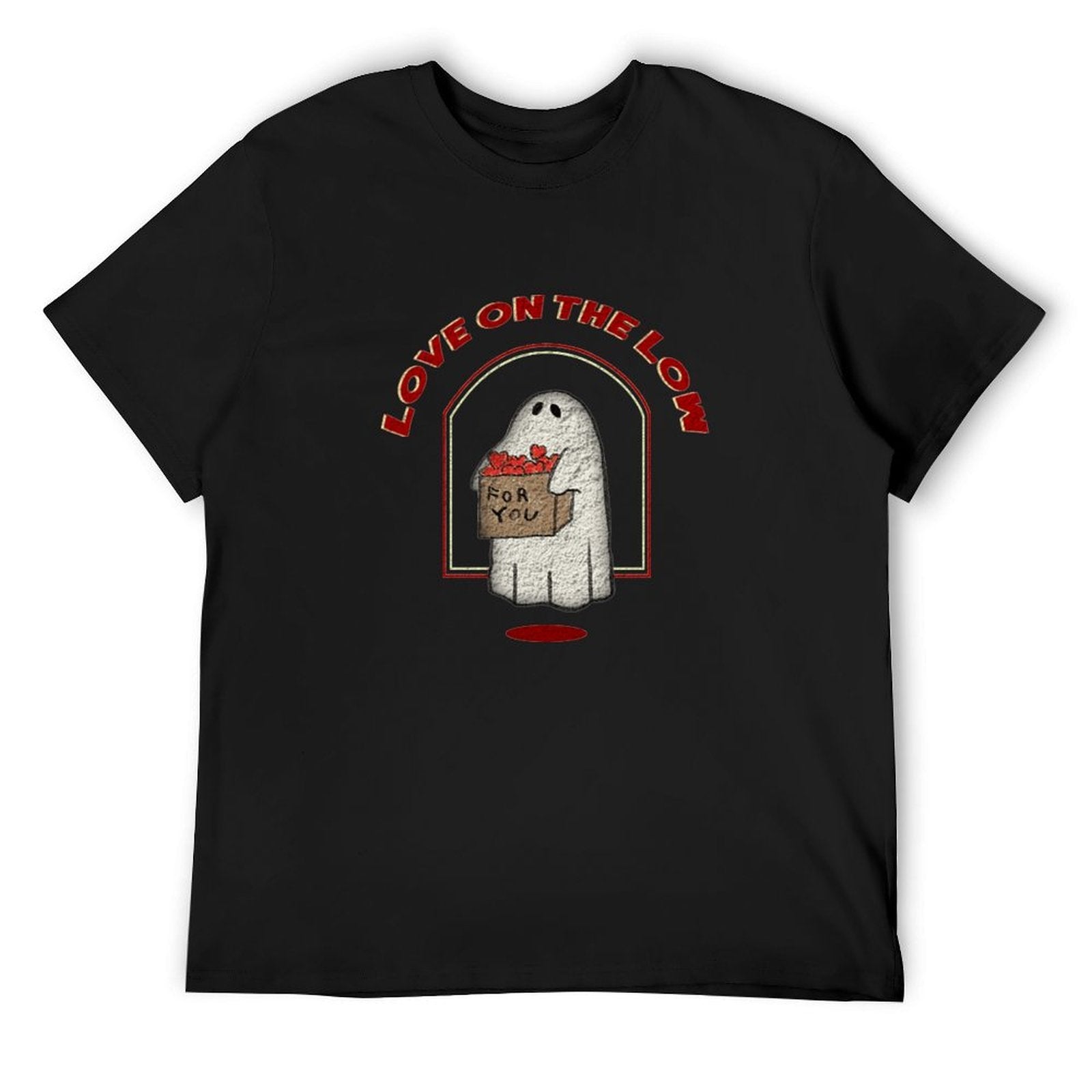 Love on the Low Ghost Graphic Black T-Shirt