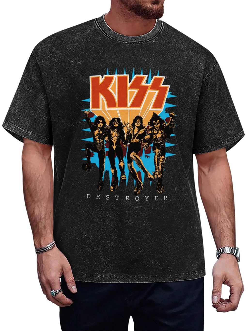 KISS Destroyer Band Graphic Vintage T-Shirt