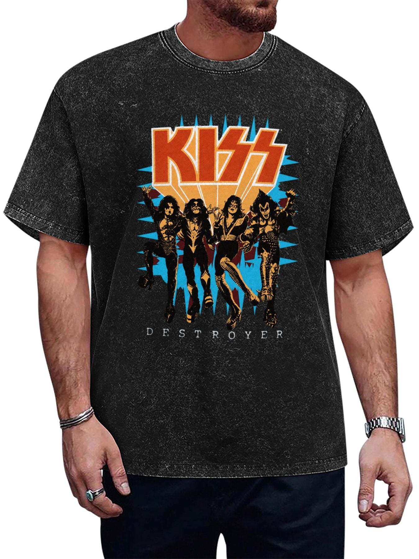 KISS Destroyer Band Graphic Vintage T-Shirt