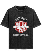 Mötley Crüe Bad Boys Hollywood Graphic T-Shirt