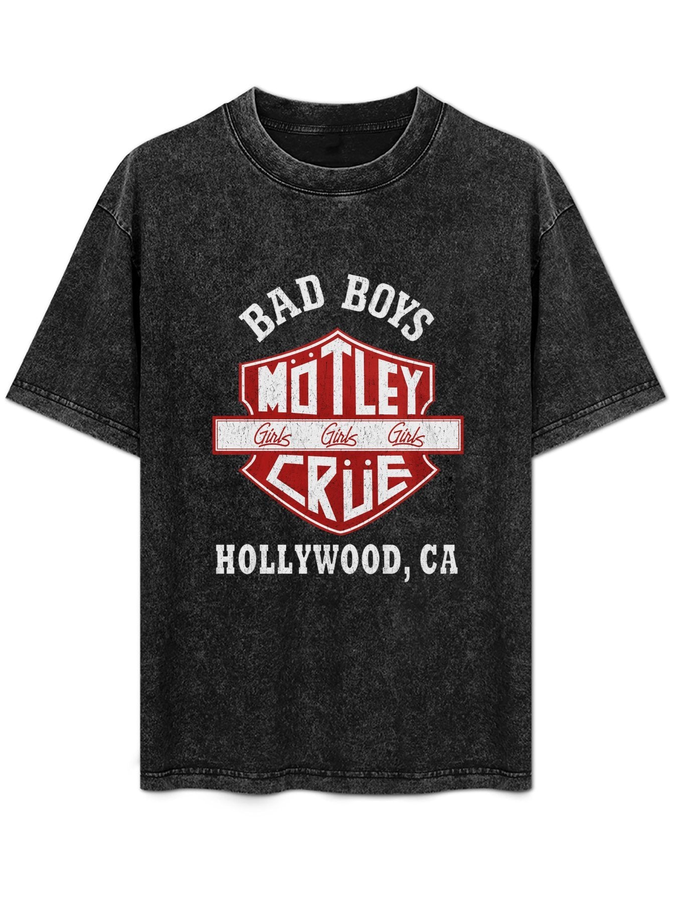 Mötley Crüe Bad Boys Hollywood Graphic T-Shirt