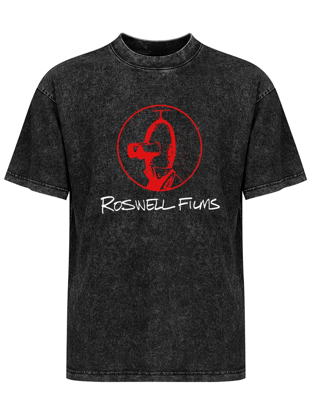 Roswell Films Red Camera Portrait Graphic T-Shirt