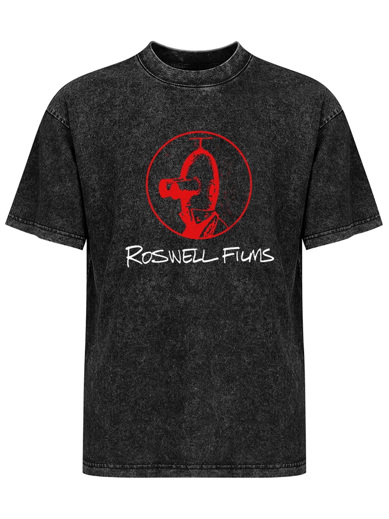 Roswell Films Red Camera Portrait Graphic T-Shirt