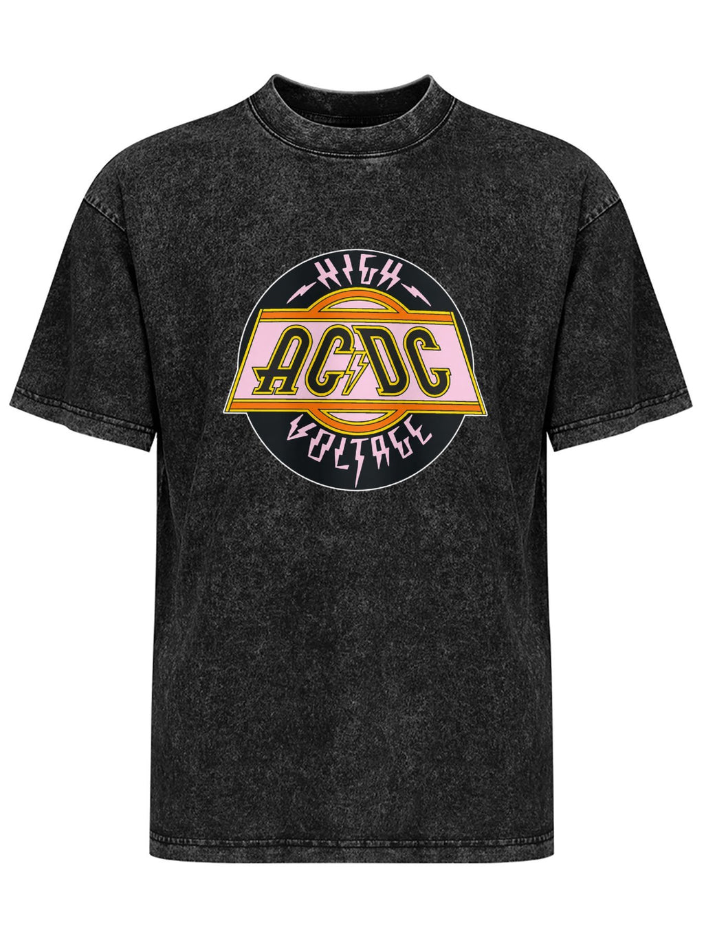 AC/DC High Voltage Pink Emblem Graphic T-Shirt